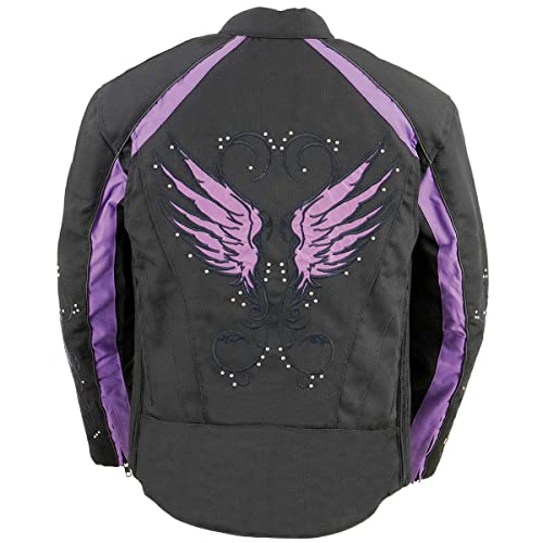 Image of Milwaukee Leather Women's Textile Classic Crossover Motorcycle Riders Jacket - All Year Wear