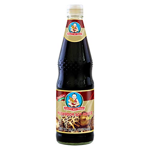 Salsa de soja Healthy Boy con sabor a champiñones, 700 ml