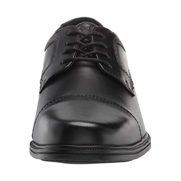 Rockport Men's Robinsyn Waterproof Cap Toe Oxford, Black, 9.5 - Image 3