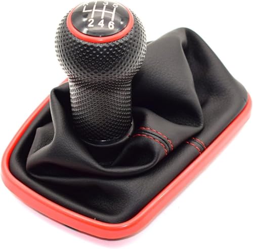 Car Gear Shift Knob for VW for Golf 4 IV MK4 for GTI R32 for Bora MT 23mm 5/6 Speed Car Gear Shift Knob Lever Shifter Gaitor Boot Gear Shifter Knobs(5 Speed E)