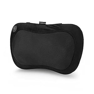 medisana MC 200 Shiatsu-Massagekissen mit Wärmefunktion, 4 rotierende Massageköpfe, Rotlichtfunktion für Nacken, Schulter, Rücken und Beine