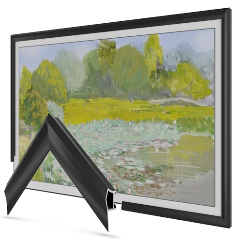 Anodized Black Prismatic 65" Deco TV Frame for Samsung The Frame/Pro TVs