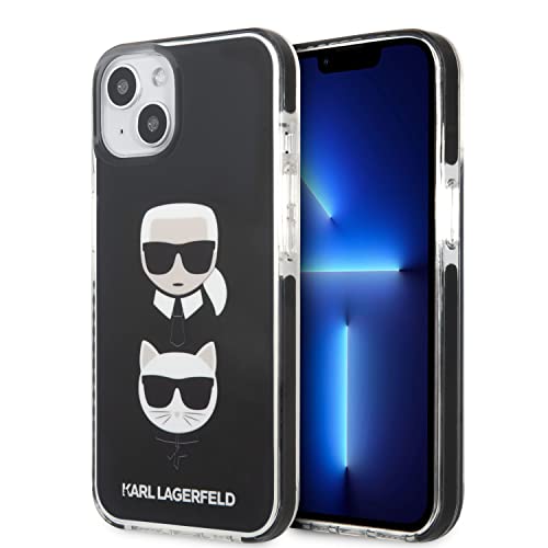 Karl Lagerfeld KLHCP13MTPE2TK Coque Rigide pour iPhone 13 6,1" Noir/Noir Karl &