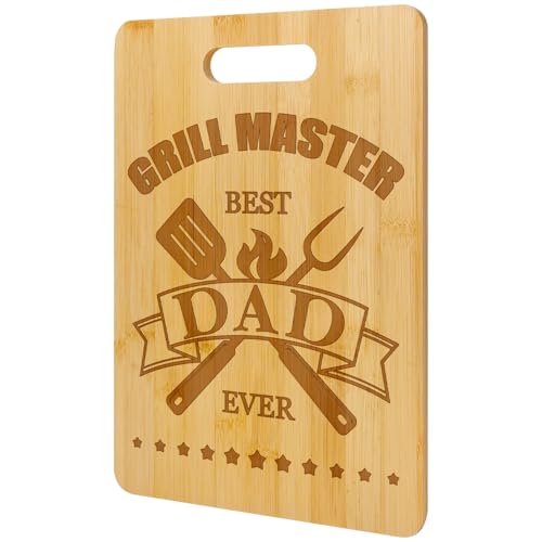 Niviy Gifts for Dad - Engraved Bamboo Cutting Board Christmas Gifts for Daddy - Dad Birthday Gifts from Daughter Son, Presents for Daddy on Father's Day Birthday Christmas