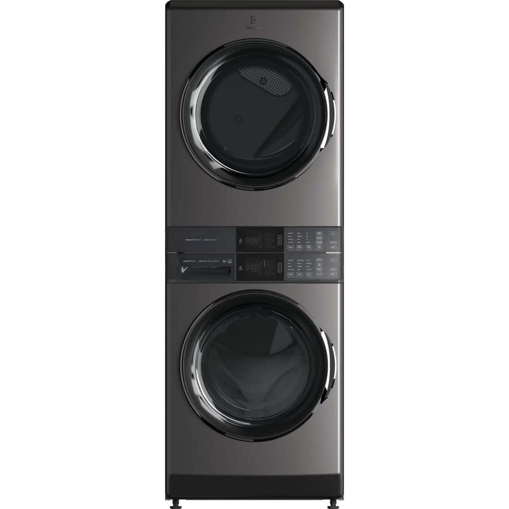 Electrolux 27 Inch Electric Stacked Laundry Center with 4.5 cu. ft. Washer and 8 cu. ft. Electric Dryer and Reversible Doors (Two Outlets Required): Titanium
