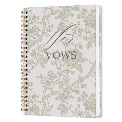 Carnet à spirales Her Vows pour noter vos vœux de mariage