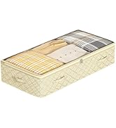 KUHEITAER Foldable Under Bed Storage–Under Bed Storage Containers Non-Woven Fabric with Dual Zipp...