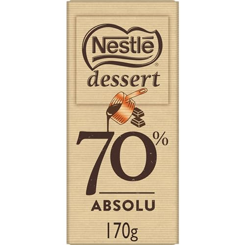 Nestlé Dessert - Chocolat Noir Absolu à Pâtisser - tablette de 170g