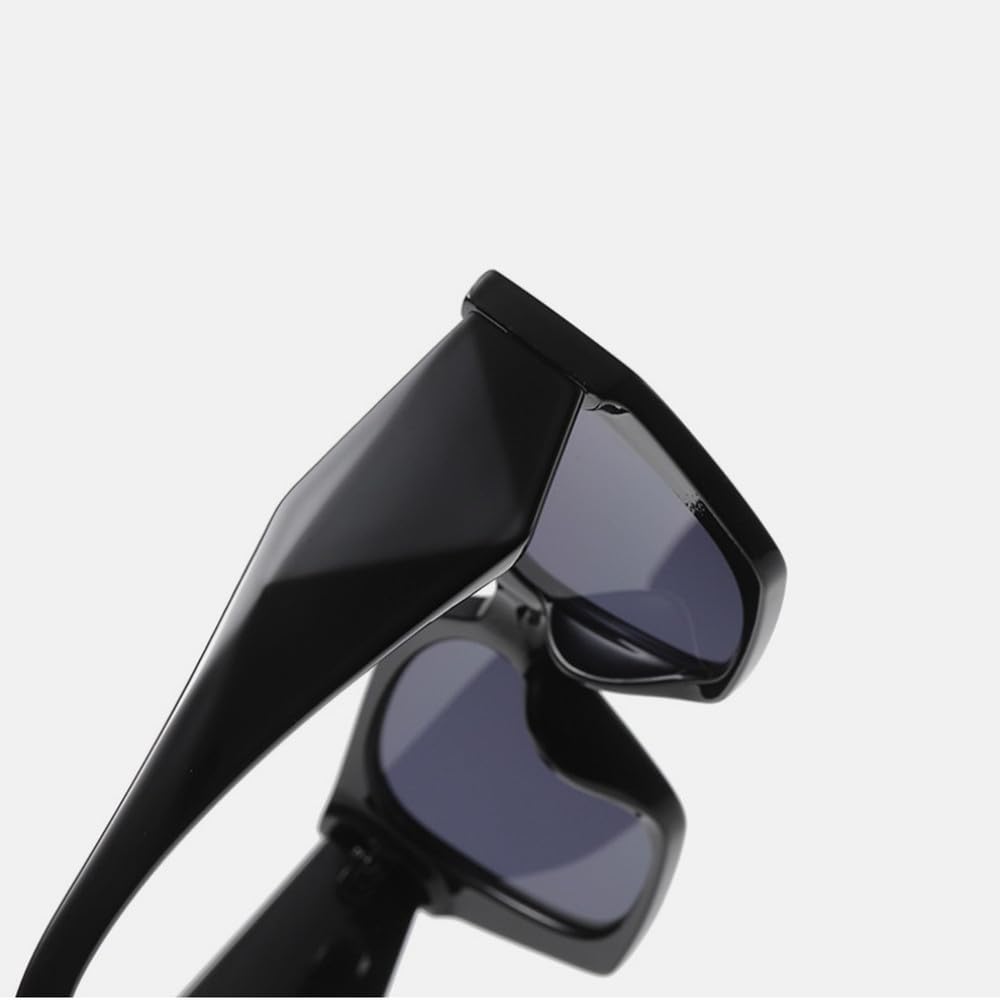 Gafas de sol de moda estilo ojo de gato con patilla ancha para mujer, protección UV