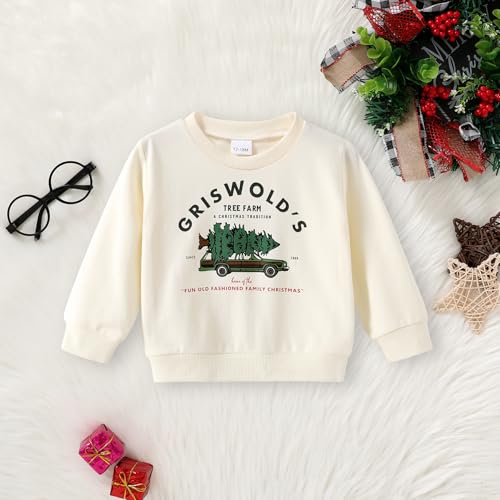 YOUNGER STAR Toddler Baby Boy Girl Christmas Outfits You Serious Clark Sweatshirt Long Sleeve Sweat Shirt for Baby2