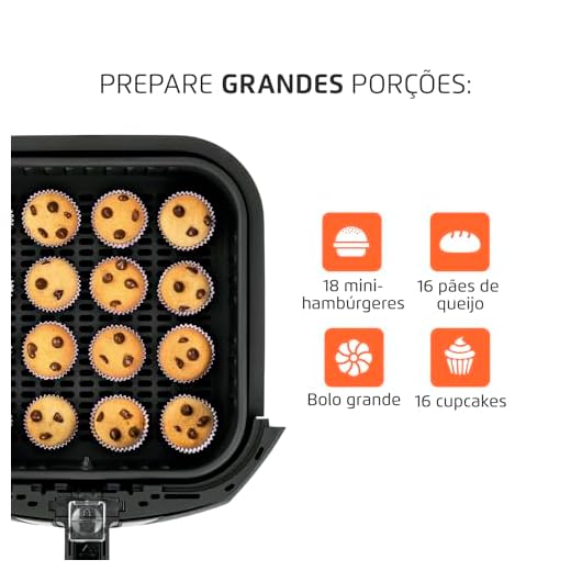 Fritadeira Sem Óleo Air Fryer Mondial 6L