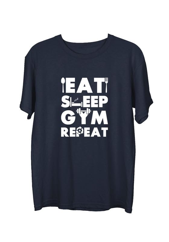 Image of Wear Your Opinion Mens Graphic Printed T-Shirt (Design: Gym Repeat)