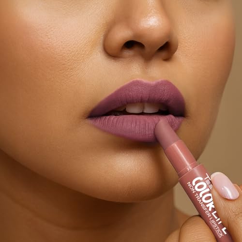 Image of TEEN TEEN Color Life Nontransfer Crayon Lipstick | Matte Finish with Built-in Primer | Waterproof & Long Lasting Lip Color | Smudge-Proof, Fade-Resistant Formula | Warm-Peach, 2gm