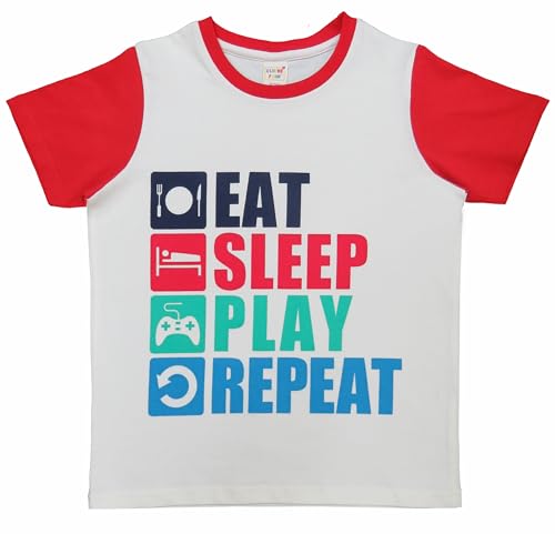 Image of Clothe Funn Boys Printed Cotton Half Sleeves T-Shirt & Shorts Set