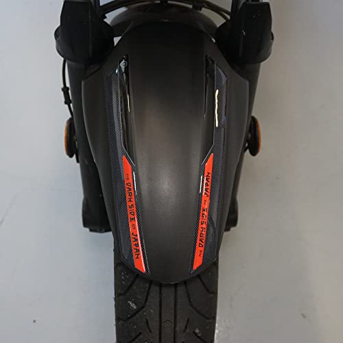 labelbike - 3D Gel Resin Sticker for Motorcycle Mudguard Protection Compatible with Yamaha MT-07 2018-2023 - Color Orange