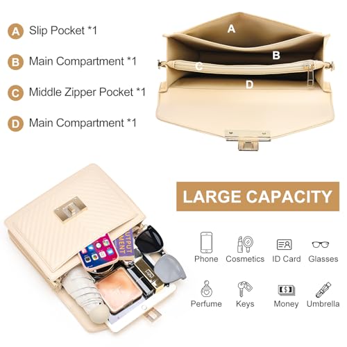 Bolso de mano tipo top handle con diseño acolchado negro miniatura 6