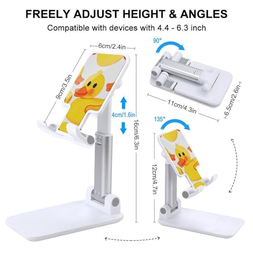Support de téléphone pliable caoutchouc compatible iPhone Android pour bureau - 2