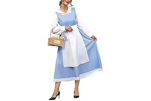 Gorgeous Belle Blue Renaissance Dress Costume