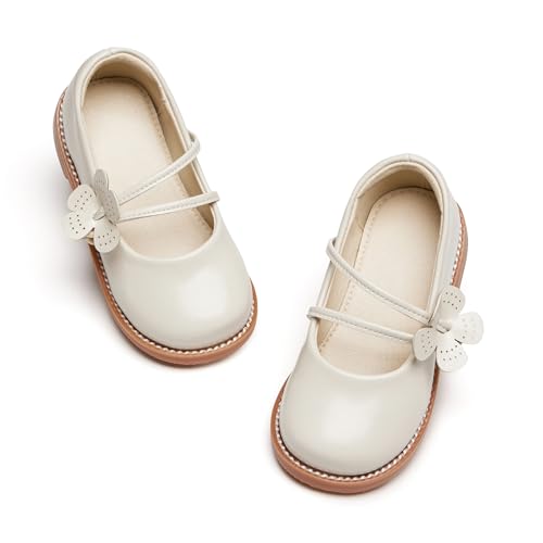 ESTINE Toddler Kids Bow School Uniform Oxford-Little Girls Flower Dress Party Shoes