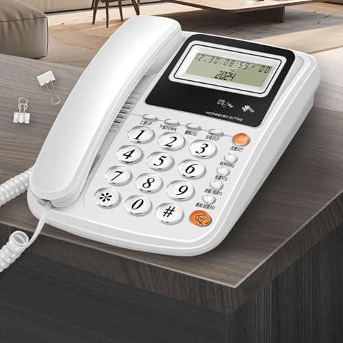 Téléphone d'hôtel simple à utiliser et fixe filaire pour tous