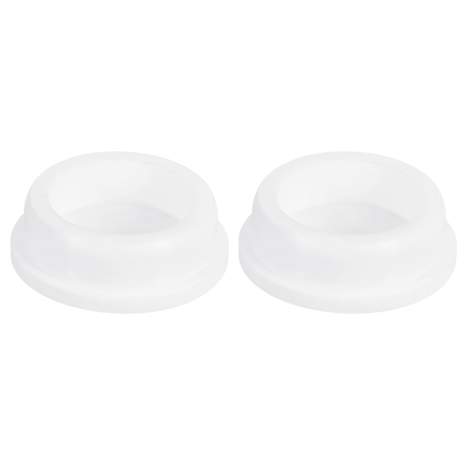 uxcell 2Pcs White Plug Holes, Waterproof Rubber Button Plug for 45mm / 1.77" Hole