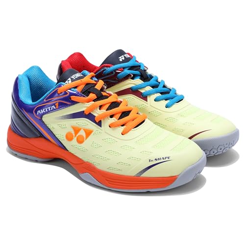 Image of YONEX AKITA Badminton Shoes |Non Marking | Ideal for Badminton,Squash,Table Tennis,Volleyball | Non-Marking Sole |TRU Cushion |Durable Skin Light|Synchro-Fit Insole|Toe Assist Shape|Hexa Grip |Light Weight|Lateral Shell|Extra Cushioning|Snap Back Action|