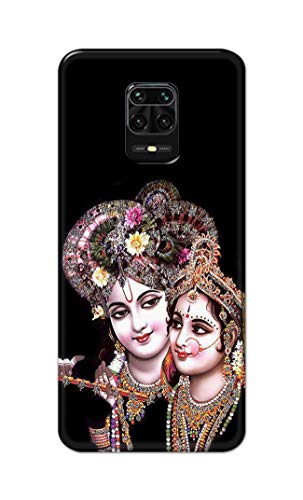 Image of PRINTFIDAA� Printed Hard Back Cover Case for Mi Redmi Note 9 Pro | Mi Note 9 Pro Max Back Cover (Radha Krishna) -2808