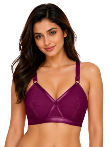 Image of SONA Perfecto Cotton Bra for Woman Full Coverage Non Padded Everyday Wirefree Pack of