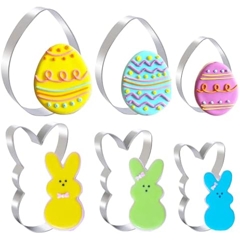 Easter Bunny and Egg Cookie Cutter Set Cover