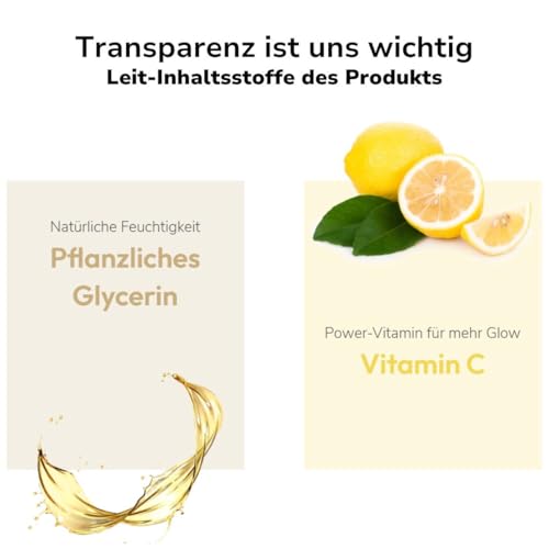 lavera Glow By Nature Liquid Illuminating Refiner - für gemscheidigere & ebenmäßigere Haut - feuchtigkeitsspendend - natürliches Q10 - Hautregenration - vegan - Natürkosmetik - 100 ml