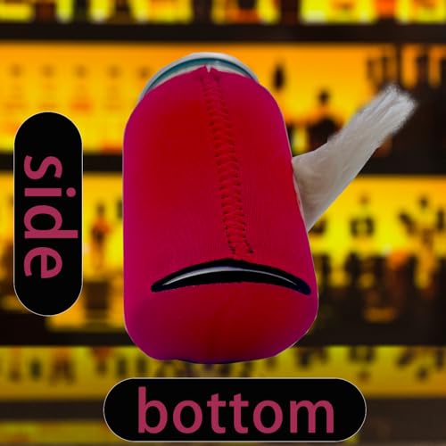 2 PCS Funny Can Coolers Sleeves with Trump Hair, Great Novelty Gifts Unique Presents for Men Women, Trump Koozies, Trump Mugshot, Beer Can Cooler