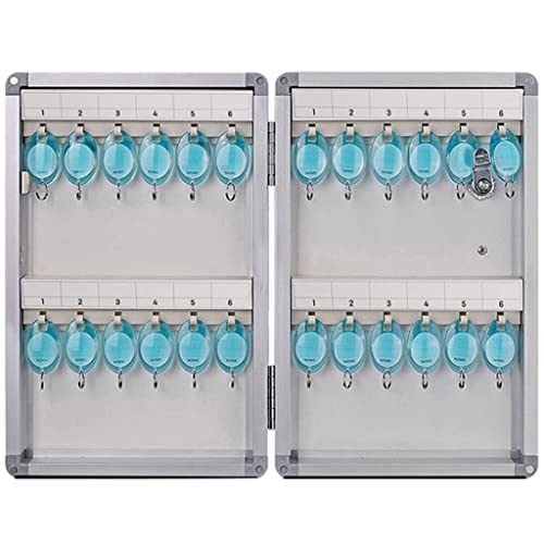 Caja de Seguridad para Llaves de Pared con Cerradura y 24 Ganchos Organizadores