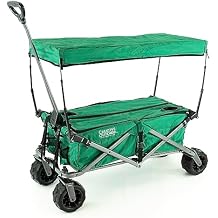 Creative Outdoor All-Terrain Deluxe Wagon | 360 Swivel All Terrain Wheels | Great for Beach, Park, Garden & Tailgate | Multiple Color Options
