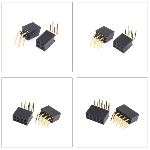 Kit Conector Pin Header 2.54mm 2 Filas 36 Pzas miniatura 3