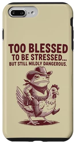 Too Blessed To Be Stressed �ʔ����J�G�� �X�}�z�P�[�X iPhone 7 Plus/8 Plus �p