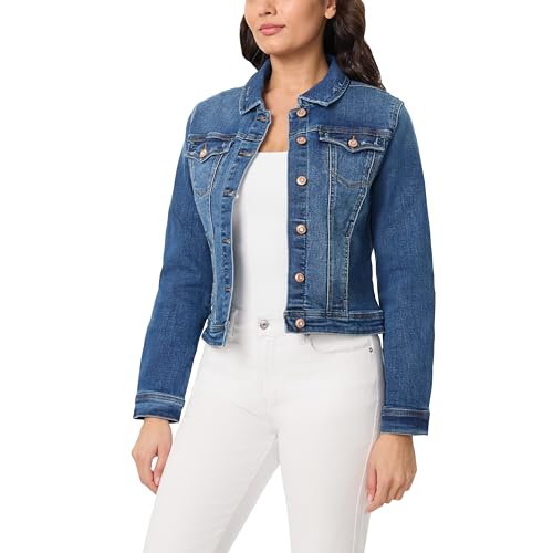 kensie Jeans for Women Forever Denim Outerwear Jacket, Small to X-Large2