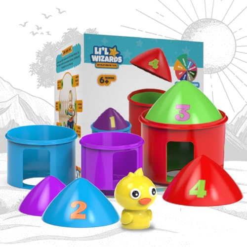 Li'l Wizards Bird House Nesting Toy with Peek-A-Boo Feature|Learning Toy for Infants & Toddlers Kids|Interactive Baby Toy|Birthday and Return Gift for Kids|Stacking & Sorting Game|Made in India