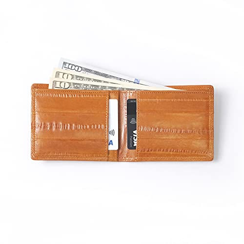 OROM EEL SKIN LEATHER SLIM WALLET (copper)3