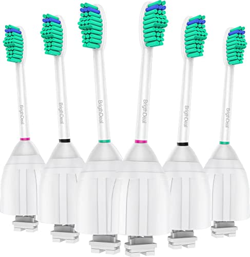 BrightDeal Cabezales de repuesto compatibles con Philips Sonicare Cepillo de dientes serie E Elite Essence Advance CleanCare Xtreme HX7022/66 (paquete de 6) Cover