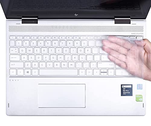 Image of Saco Laptop Keyboard Cover Fit for 15.6 inch HP 15s-fq 15s-er Series 15s-FQ5007TU | 15s-FQ5111TU | 15s-FQ5112TU | 15s-FQ5190TU | 15s-FQ2673TU | 15s-FQ2717TU | 15s-FQ3071TU | 15s-er1501AU -Transparent