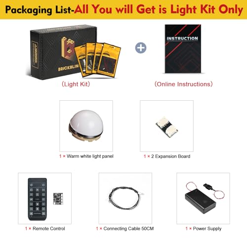 Image of BrickBling Lighting Compatible with Lego Ideas Pixar Luxo Jr. 21357(Not Come with Model) (RC Version Light)