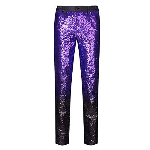 Men Fashion Gradient Colors Sequins Pants