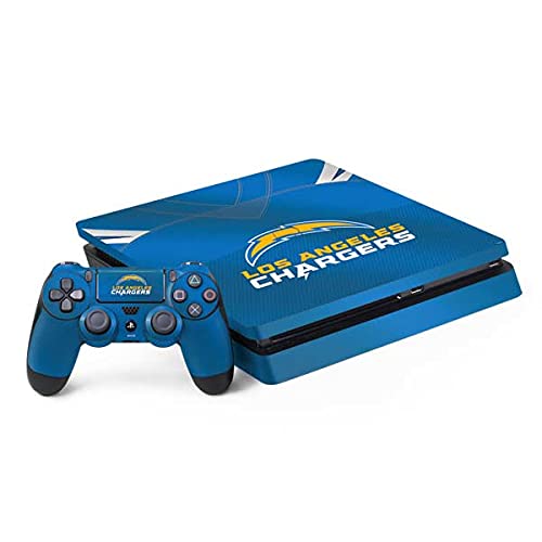 Skinit Decal Gaming Skin Compatible with PS4 Slim Bundle - Officially Licensed NFL Los Angeles Chargers Team Jersey Design