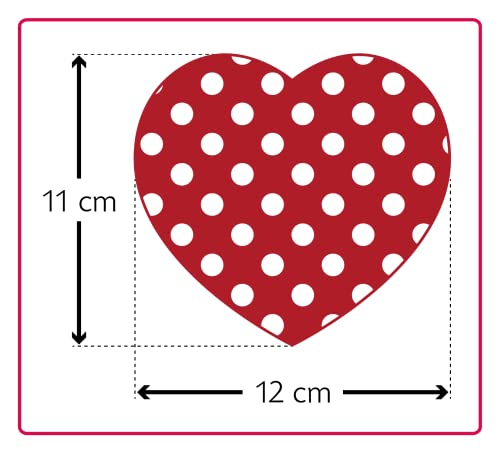 CUSCINO RISCALDABILE Leschi per la pancia/Per coliche dei neonati/Per microonde, con semi di grano/Cuscino termico per bambini/Cuore piccolo, rosso a pois