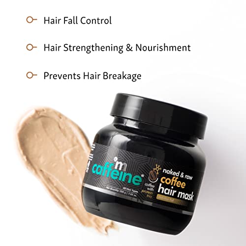 mCaffeine Anti Hair Fall Hair Mask for Dry & Frizzy Hair | For Curly Hair & Straight Hair | WIth Coffee, Proteins & Pro Vitamin B5 | SLS & Paraben... - Image 4