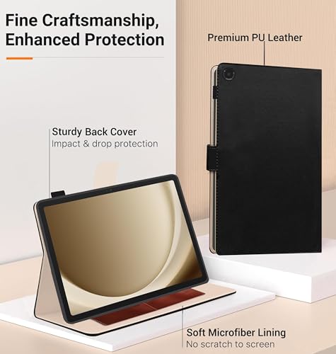 Image of TGK Flip Cover for Samsung Galaxy Tab A11 Plus 11 Inch Case with Stylus Holder (Black)