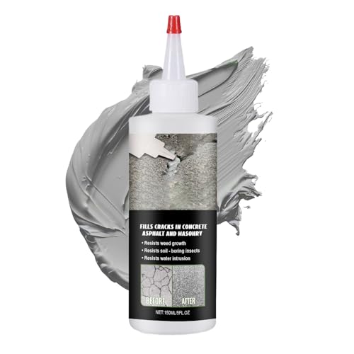 Sellador de parche de asfalto - Relleno de espacio en la carretera, 150 ml de reparación de juntas de concreto | Solución de pavimento de servicio pesado, tratamiento de superficies resistentes a la i