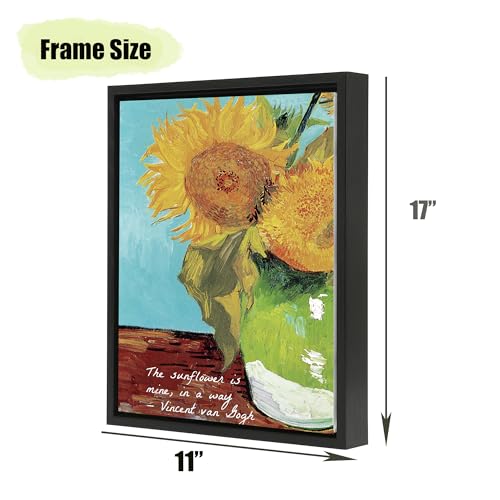 Image of Canvas Frames for 11 inchx17 inchPaintings with 0.6 inch~0.9 inch Deep Black | VAREIHNAZ Canvas Floater Frames for 11 inchx17 inchCanvas Paintings,Floating Frames for Wall Decor,No Glass or Back(Black)