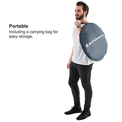 SONGMICS Portable Pop up Tent, Dressing Room Privacy Shelter, for Outdoor Camping Fishing Beach Shower Toilet, with Zippered Carrying Bag image 4
