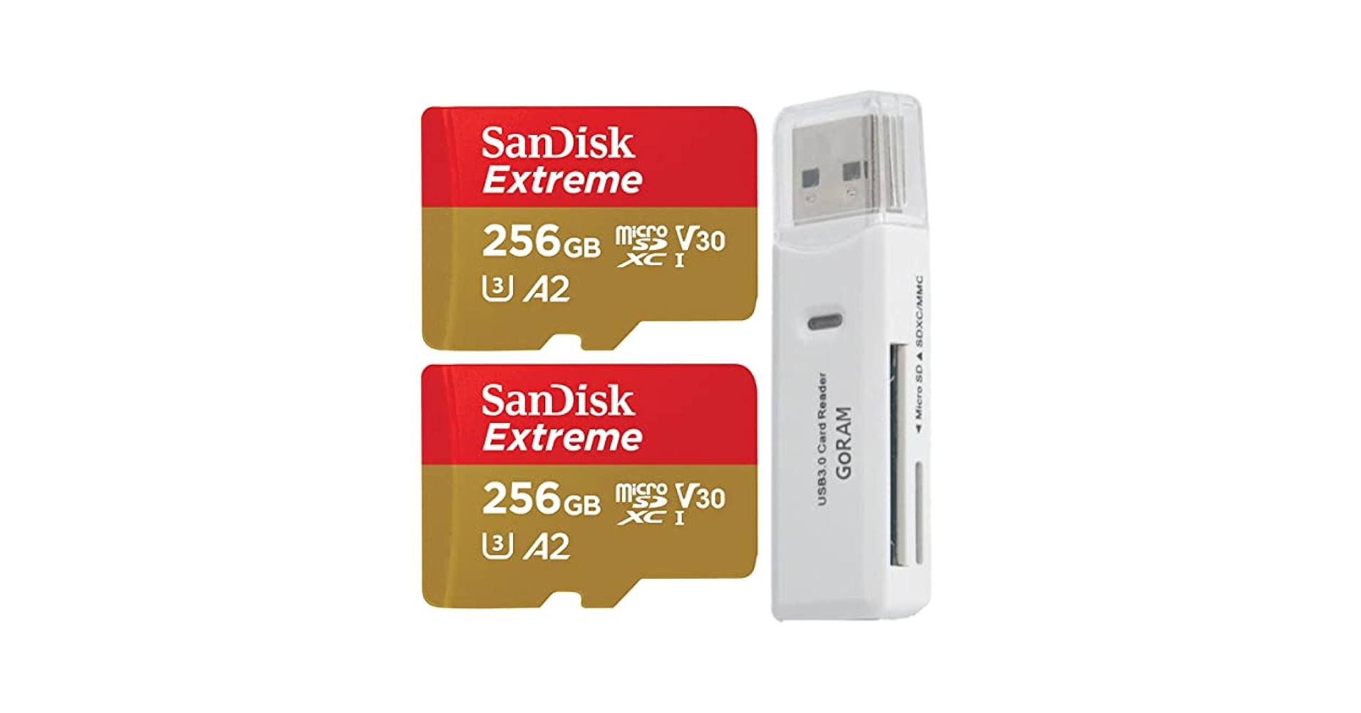 Amazon.com: SanDisk 256GB (2 Pack) Extreme microSDXC 190MB/s